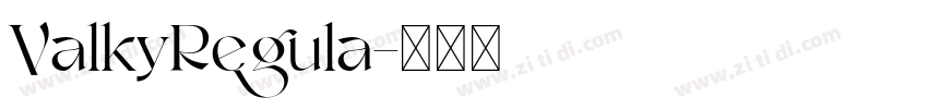 ValkyRegula字体转换