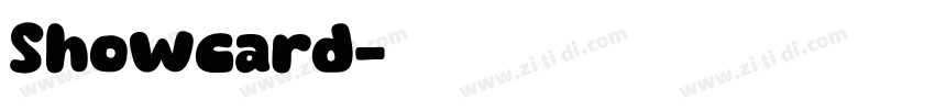 Showcard字体转换
