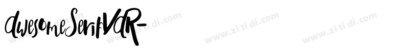 AwesomeSerifVAR字体转换