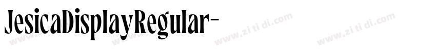JesicaDisplayRegular字体转换