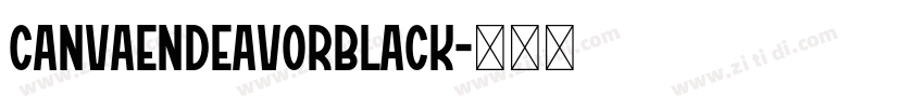 CanvaEndeavorBlack字体转换