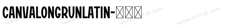 CanvaLongrunLatin字体转换