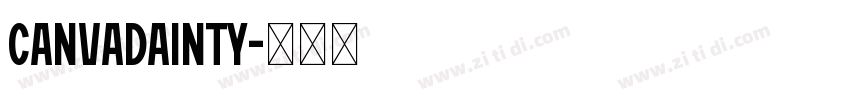 CanvaDainty字体转换