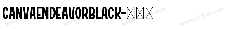 CanvaEndeavorBlack字体转换