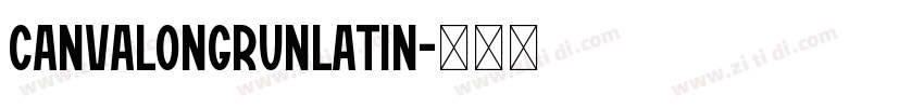 CanvaLongrunLatin字体转换