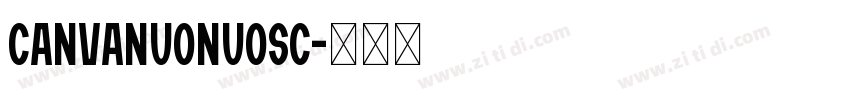 CanvaNuoNuoSC字体转换
