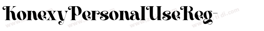 KonexyPersonalUseReg字体转换