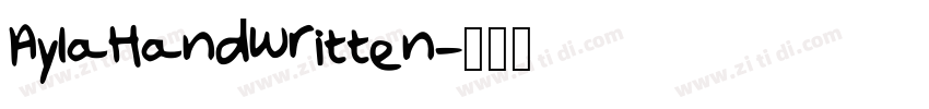 AylaHandwritten字体转换