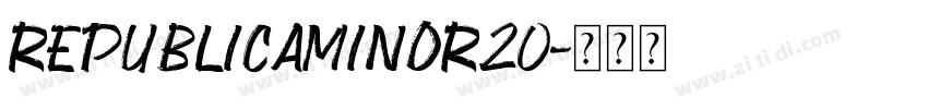 RepublicaMinor20字体转换