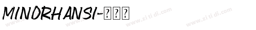 minorHAnsi字体转换