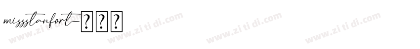 missstanfort字体转换