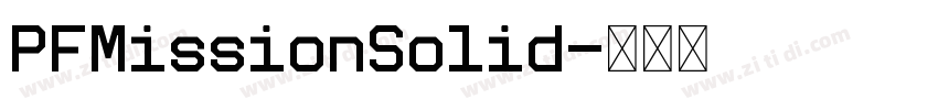 PFMissionSolid字体转换