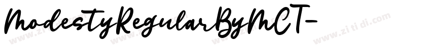 ModestyRegularByMCT字体转换