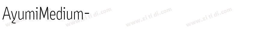 AyumiMedium字体转换