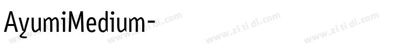 AyumiMedium字体转换