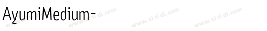 AyumiMedium字体转换