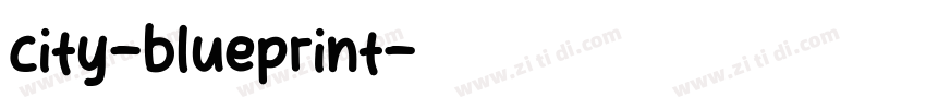 city-blueprint字体转换