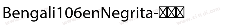 Bengali106enNegrita字体转换