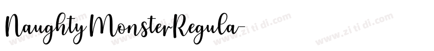 NaughtyMonsterRegula字体转换