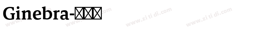 Ginebra字体转换