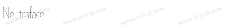 Neutraface字体转换