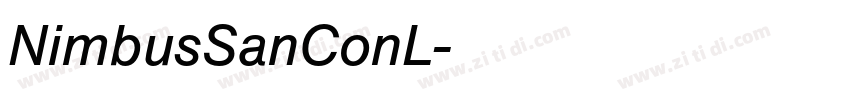 NimbusSanConL字体转换