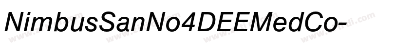 NimbusSanNo4DEEMedCo字体转换