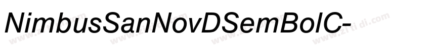 NimbusSanNovDSemBolC字体转换 NimbusSanNovDSemBolC字体转换