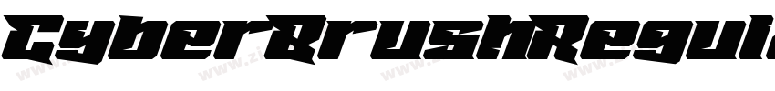 CyberBrushRegular字体转换