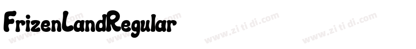 FrizenLandRegular字体转换