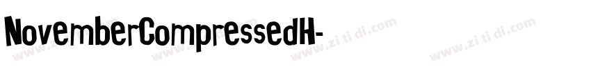 NovemberCompressedH字体转换