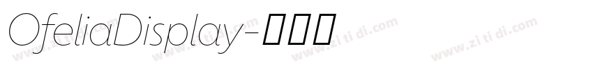 OfeliaDisplay字体转换