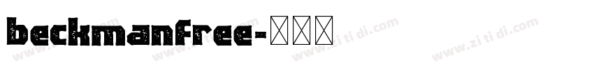 beckmanfree字体转换