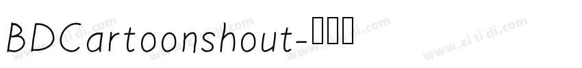 BDCartoonshout字体转换