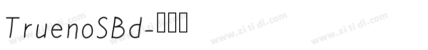 TruenoSBd字体转换