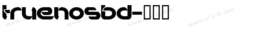 TruenoSBd字体转换