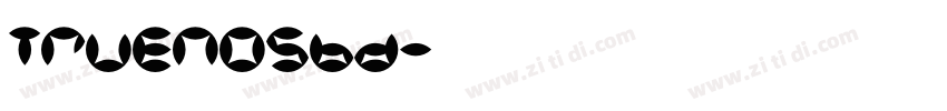 TruenoSBd字体转换