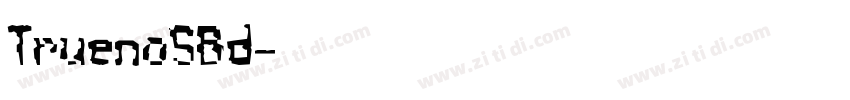 TruenoSBd字体转换