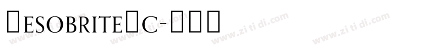NesobriteSc字体转换