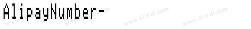 AlipayNumber字体转换