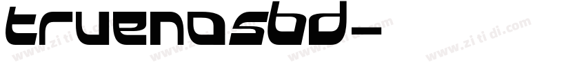 TruenoSBd字体转换