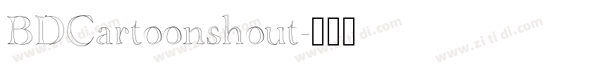 BDCartoonshout字体转换