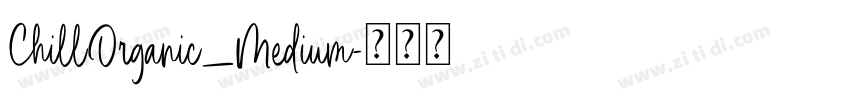 ChillOrganic_Medium字体转换