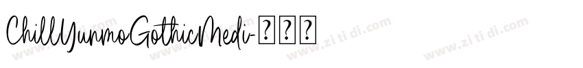 ChillYunmoGothicMedi字体转换