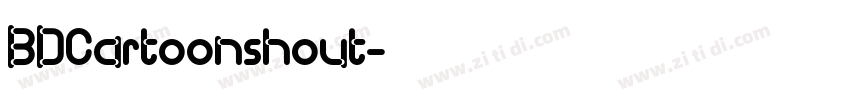 BDCartoonshout字体转换