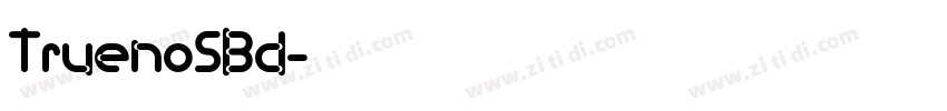 TruenoSBd字体转换
