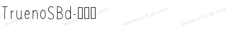 TruenoSBd字体转换