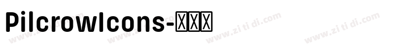 PilcrowIcons字体转换