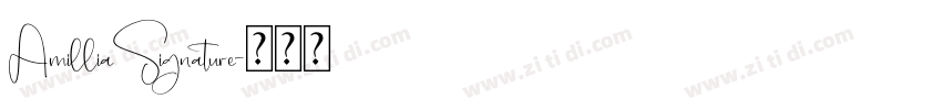AmilliaSignature字体转换