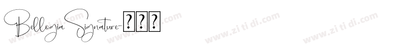 BellogiaSignature字体转换